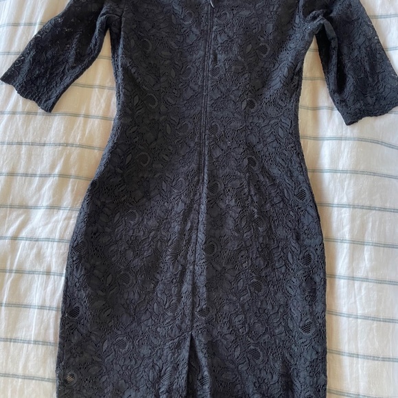 Black French Lace Dress - Picture 6 of 9